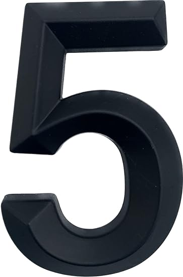 3D Door Numbers House Door Numbers Plaques Stick On Self Adhesive 3D Door Street Number Signs Hotel Office Appartments Mailbox Outdoor 3 Inches