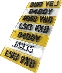 4D Number plate Keyring Custom Name & Car Registration Licence Plate Key Ring - Name Keychain, Gift Custom Number Palte