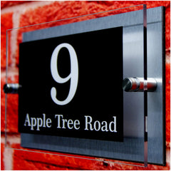 Dual Layer House Number Plaque Door Sign Address Plaques Door Number Name Plates Personalised Dual Layer