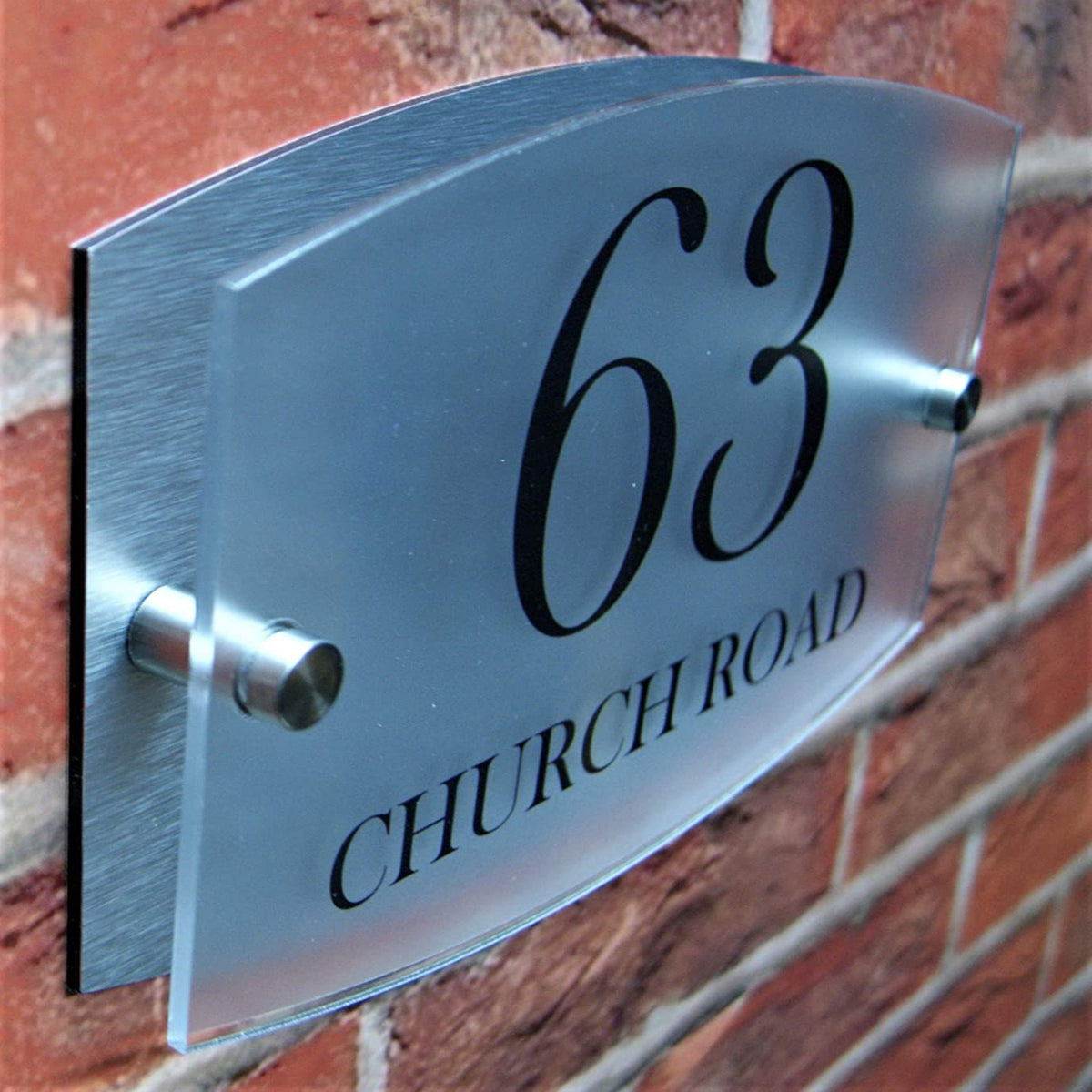 Personalised House Sign Plaque Door Number Street Name Acrylic & Aluminium Composite