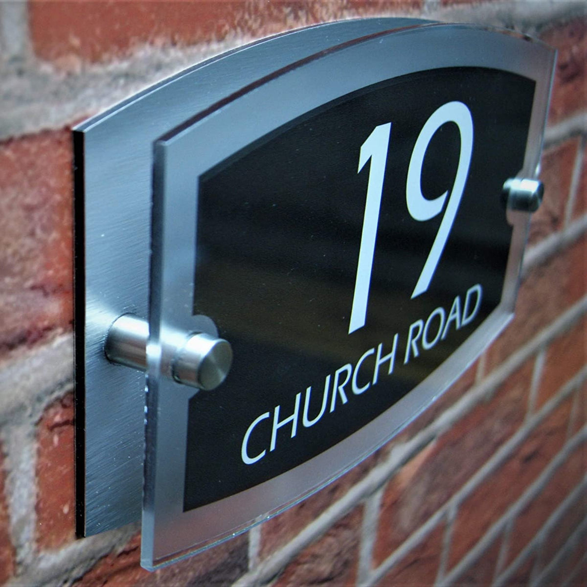 Dual Layer House Number Plaque Door Sign Address Plaques Door Number Name Plates Personalised Dual Layer