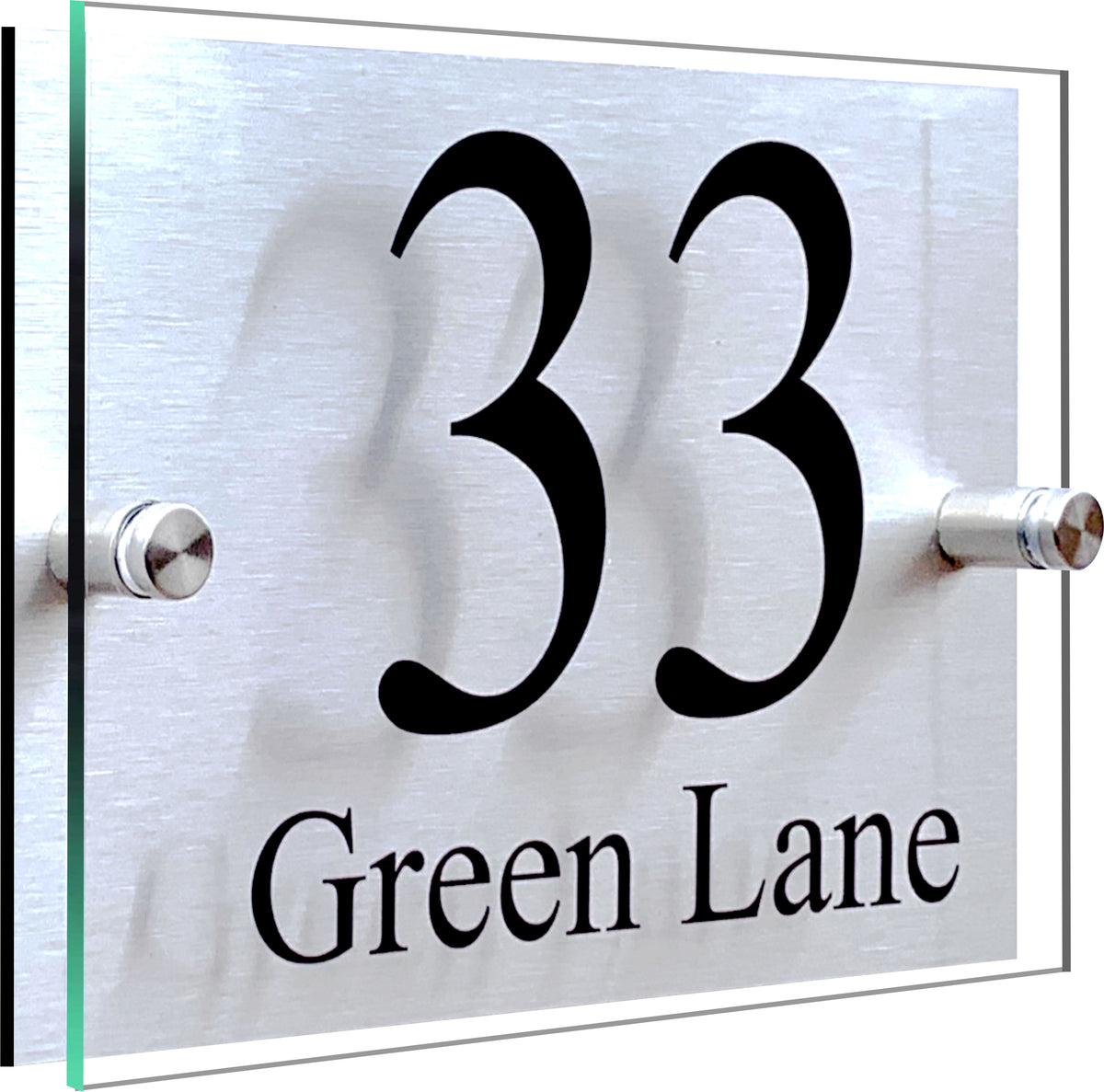 Customised House Numbers Plaque Door Sign Address Plaques Door Number Name Plates Personalised Dual Layer