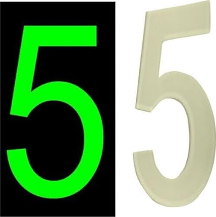 Door Numbers 3D Acrylic Luminous House Numbers Glow in the Dark Stick On Self Adhesive Home Signs Hotel Office Appartments Mailbox Outdoor 6cm